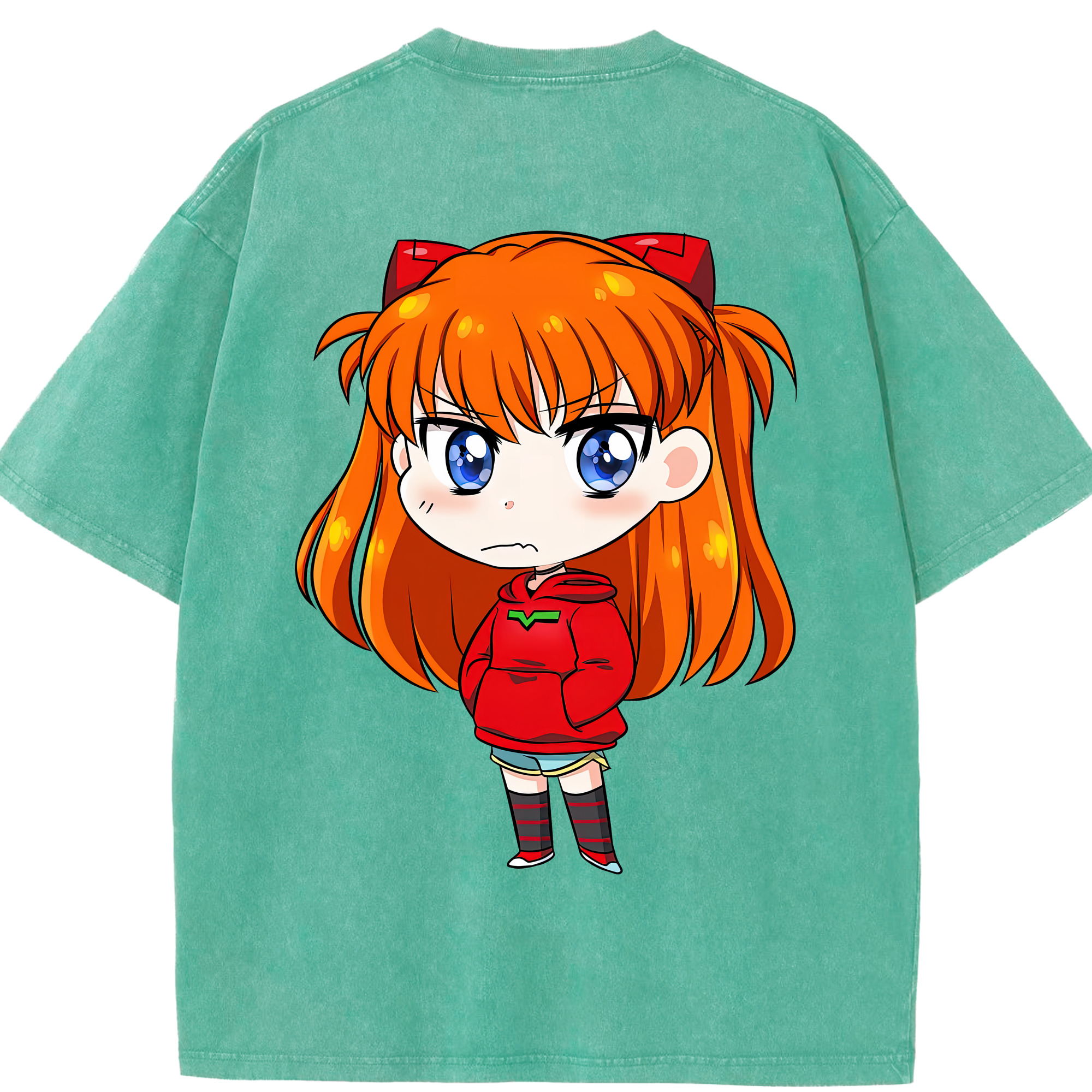 （画像用） EVA 新世紀エヴァンゲリオン 綿100% ヴィンテージ風 半袖Tシャツ（背面プリント）